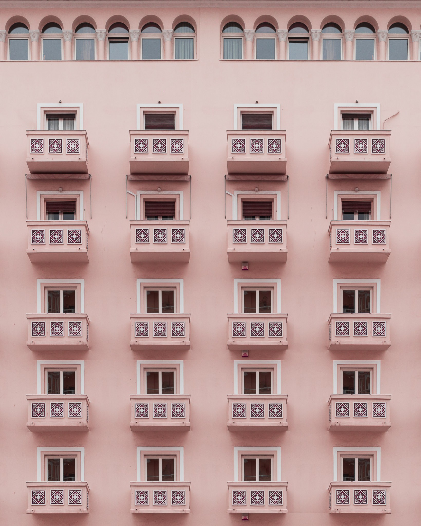 Pink Balconies | Thessaloniki, Greece